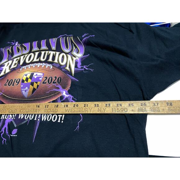 Baltimore Ravens size 3XL Black shirt Festivus Revolution Bigtruss Woot!!! - Picture 3 of 7
